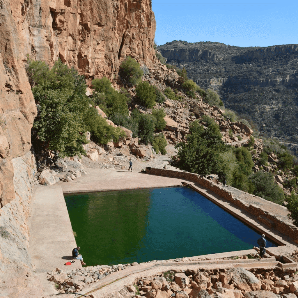 Win Timdouine cave near Agadir Morocco with underground lakes and natural rock formations