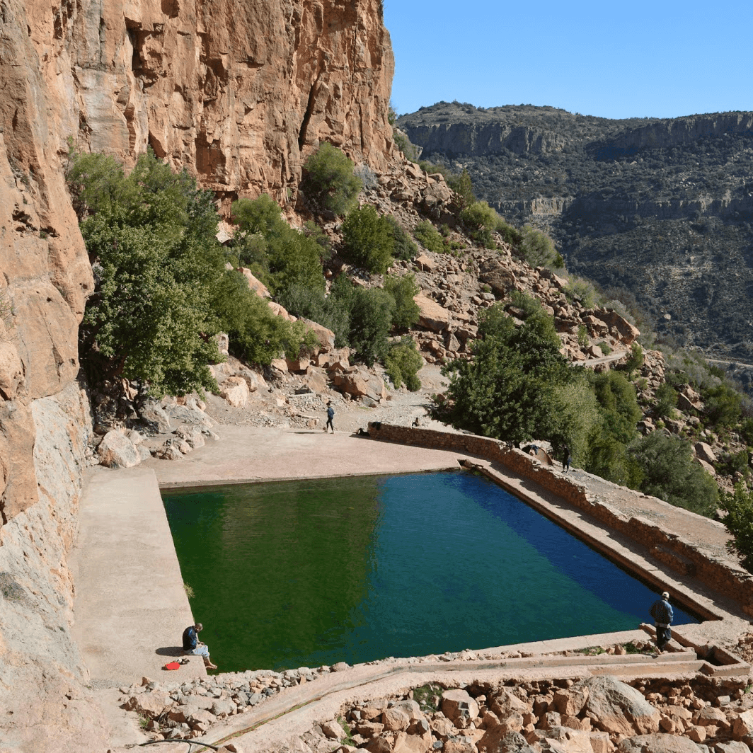 Win Timdouine, located near Agadir, Morocco, is a hidden underground cave with stunning lakes, rock formations, and unique geological features for adventurous travelers.